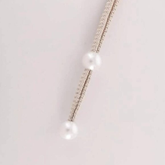 1pc Faux Pearl Decor Curtain Beige Tieback NEW - Picture 4 of 5